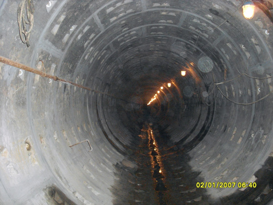 герметизация швов в тоннеле под рекой